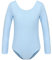 HIPPOSEUS Girls' Team Basic Long Sleeve Leotard for Ballet Dance Gymnastics Toddler Bodysuit Dancewear, AM0019-Blue, 2-3 Years