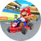 Fondant Tortenaufleger Tortenbild Geburtstag Mario Kart K 10