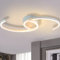 ZMH Deckenlampe Schlafzimmer LED Deckenleuchte - Schlafzimmerlampe Modern 24W Wohnzimmer Deckenbeleuchtung 60CM Wohnzimmerlampe Weiß Küchelampe Warmweiß für Schlafzimmer Küche Flur Esszimmer