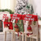 FYBlossom 3 Stück Weihnachten Stuhlhussen Weihnachtsdeko, Weihnachten Stuhlrückenbezüge Esszimmerstuhl Stuhlbezug, Weihnachtsstuhl Rückenbezüge Stuhlhussen Protector Für Abendessen Tisch Party Decor