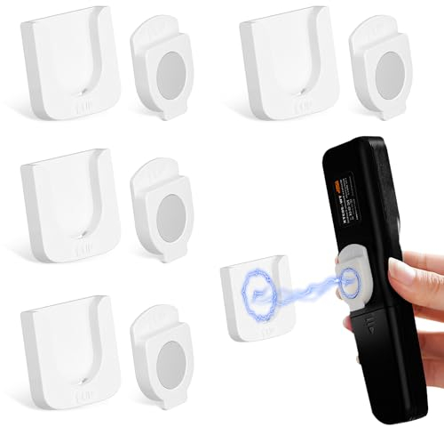 4 Pares Organizador Mandos Guarda Mandos TV Soporte Mando Pared Organizador Mandos TV Organizador Mando a Distancia Soporte Magnético Mando a Distancia Aire Acondicionado para Familia Oficina Escuela