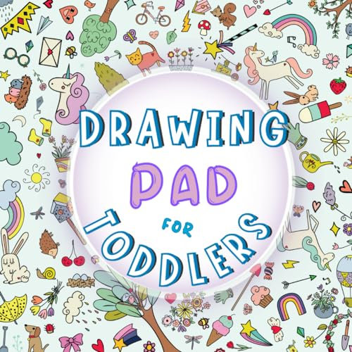 Drawing Pad for Toddlers: Square Blank Paper For Drawing, Doodling, Sketching, Fingerpaint and Journal Writing