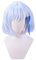 JUFKGBAR-Wig Anime Cosplay Anime-Perücke Khun Aguero Agnes-Perücke kurze blaue Bob-Perücke Kostüm-Halloween-Perücke for Halloween Kostümparty Konzerte