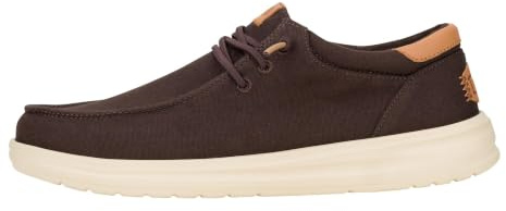 HEYDUDE Herren Paul CanvasSlipper | Elastische Schnürsenkel, Easy-On-System, herausnehmbare Schaumstoff-Einlegesohle, leichte Gummi-Außensohle