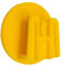 4R Quattroerre.it 1736 Clip per Telepedaggio Sistema di Fissaggio Removibile, Round, 3 cm, Giallo