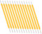 TOGEVAL 30St Glühbirnenfaden Retro Leuchtmittel LED-Filament-Ersatz Glühfaden für eine Leuchte Glühbirne Zubehör harte Lampenteile LED-Perlenfilament LED-Filament-Massen Kieselgel Yellow