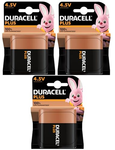 3X Duracell Plus MN 1203 (3 Blister Da 1 Batteria) 3 pile (3LR12/ MN1203 PIATTA/4,5V)