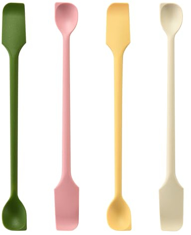 4PCS Silicone Spatulas Set, Small Spatula for Cooking Baking and Mixing