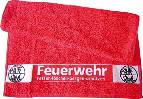 Versandhaus des Deutschen Feuerwehrverbandes GmbH Handtuch 100x50cm Feuerwehr und Signet Retten Löschen Bergen Schützen 100% Baumwolle