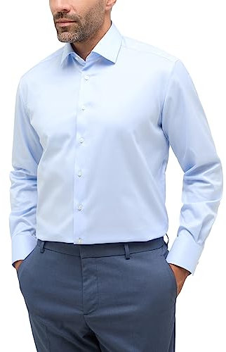 ETERNA Comfort Fit 1863 Hemd Langarm New Kent Kragen hellblau Größe 45