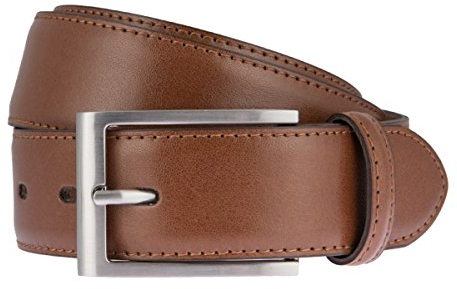 LLOYD Men's Belts Gürtel Herrengürtel Ledergürtel Cognac 6618, Farbe:Braun, Länge:140 cm