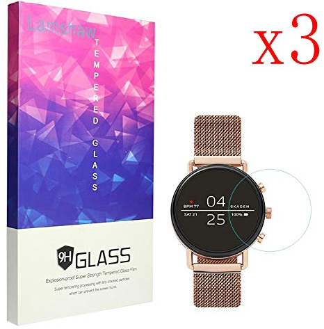 LvBU Für Skagen Falster 2 Displayschutzfolie, 9H Härte Panzerglas Schutzfolie für Skagen Falster 2 Smartwatch (3 Stück)