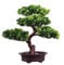 KOET Künstlicher Bonsai-Kiefer, 27,9 cm, künstliche Topfpflanze, Schreibtisch-Display, künstliche Blumentopf-Ornamente, japanische Zedern-Bonsai-Pflanze für Zuhause, Bürodekoration