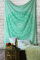 RAJRANG Wanddecke Mandala - Indischer dekorativer Strandtuch Elefant Wurfteppich - 152 x 127 cm - Grün