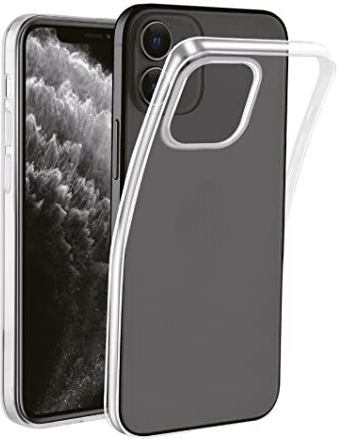 Vivanco Super Slim Backcover Apple iPhone 12 Mini Transparent Induktives Laden, Spritzwasserfest, Staubdicht, Stoßfest,