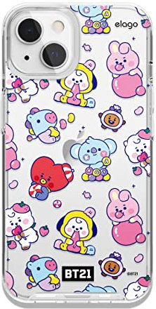 elago l BT21 Hybrid Hülle Kompatibel mit iPhone 13 6,1 Zoll, Kompatibel mit MagSafe Charger [Offizielle Waren] (7Flavors)