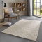 Taracarpet Skandi Landhaus Teppich Hand-Web-Teppich aus hochwertiger Schurwolle 2700 Gramm/qm beidseitig legbar echte Handarbeit Natur weiß Meliert 250x300 cm