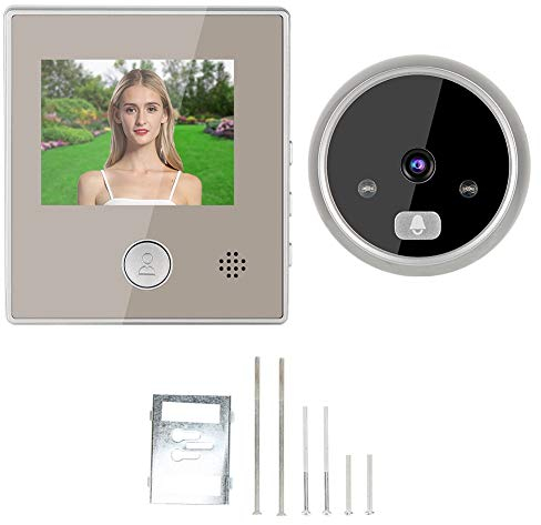 Video Türsprechanlage Türklingel,Video Türklingel Digital Viewer, 3 Zoll Nachtsicht Video Türklingel Zugangssystem Türkamera mit 105° Weitwinkel für Home Office Wohnung