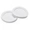 sourcing map Packung mit 4 Gummi Tüllenhalter Runde Doppelseitige für Draht Schutz 70mm Weiß
