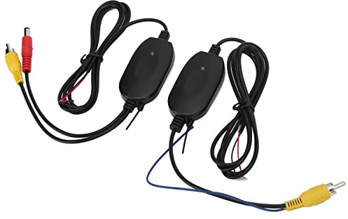 Transmetteur sans Fil pour Caméra de Recul, émetteur et Récepteur Vidéo CMOS 1/3 Couleur sans Fil pour la Caméra de Recul du Véhicule, Caméra Avant de Voiture (avec câble DVD)
