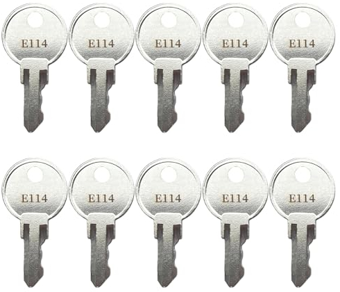 KeyPower Schlüssel (10) für E114 / E-114 Toilettenpapierspender, Papierhandtuch, Toilettenpapier & Seifenspender, Schlüsselersatz