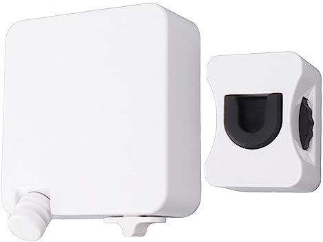 Wäscheleine Ausziehbar Wand Wäschetrockner Einziehbare Wäscheleine Edelstahl für Garten, Balkon, Badezimmer oder Waschküche, Trockenlänge von 6 m (9026W Weiß)