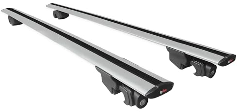 acpar Compatible avec Kia Sportage 4 (QL) 2016-2021 HOOK Model Barres de Toit Railing Porte-Bagages de Voiture Gris Aluminium 2 Barres