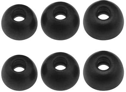 YINETTECH 6Pcs Memory Foam EarBuds Replacement Compatible with Jabra Elite 75t 65t Earphones Memory Foam Ear Tips Accessories Black