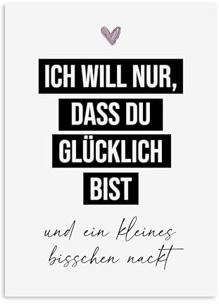 Nastami Valentinskarte Postkarte Valentinstag Karte Liebe Jahrestag Geschenk (kleines bisschen NACKT)
