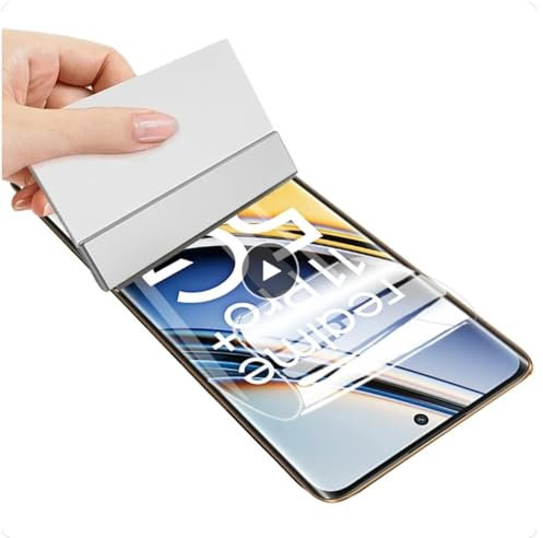 2 Película Hidrogel de alta Sensibilidad para Realme 11 Pro 5G/11 Pro+/11 Pro Plus 5G 6.7 Protector de Pantalla Transparente Flexible a Prueba de Explosiones Desbloquear la Película Hidráulica