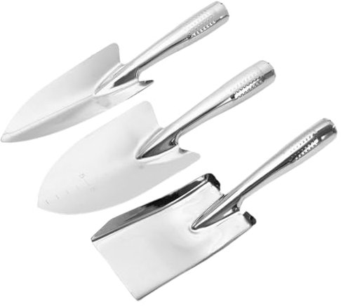 POPETPOP 3stücke Teiliges Edelstahl Gartenwerkzeug Handliche Schaufeln Für Pflanzen Lockern Der Erde Und Unkrautentfernung Ihrem Garten