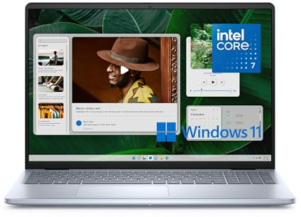 Dell Inspiron 16 5640 Ordinateur Portable 16 16:10 FHD+ (1920 x 1200), Processeur Intel Core 7 150U, Graphique Intel, RAM 16Go, SSD 1TB, Windows 11 Home, Clavier rétroéclairé AZERTY Français, Bleu