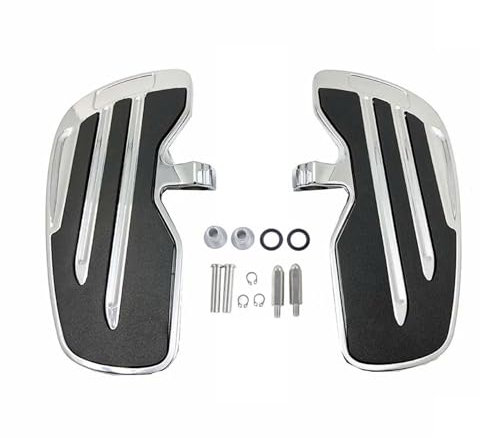 GYMAKR Repose-pieds avant pour conducteur de moto Indian Scout Sixty Rogue Twenty Bobber 2015-2022 - Accessoires pour marchepied d'autoroute (argenté)