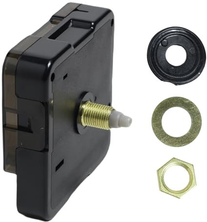 Silent Quartz Clock Replacement 12888 Battery Powered Quartz Wall Clock Mechanism Movement Ultra-Silent DIY Motor Tool Operated Clock Part Repair Kit for Home Office Classroom Hotel Restaurant