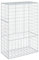 vidaXL Panier gabion avec couvercle 100x50x150 cm fer galvanisé, mur en gabion, mur de soutènement en gabion, clôture en gabion, gabion, cage gabion