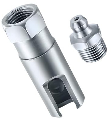 Adunsiaoto Fettpistolenzubehörset Fettpresse Schmiernippel, Kompatibel Fettpresse Adapter, Schmiernippel Aufsatz Schmierpresse, Grease Coupler for Auto, Autoteile Fettpresse Adapter Fettverschraubung