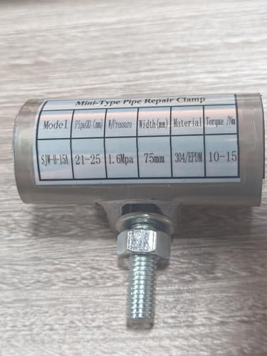 1” X 3” inches pipe repair clamp, Stainless Steel Clamp with one Bolt, repair water pipe leak or copper pipe leak repair kit(26-30MM)