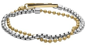 Diesel Unisex D Logo Gliederarmband Edelstahl Bicolor, DX1570931