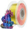 Chitu Systems Conjure Silk PLA 3D Drucker Filament, 1.75mm Tricolor Filament, Silk Rot Gelb Blau 3D Druck Filament 1KG/2.2lb
