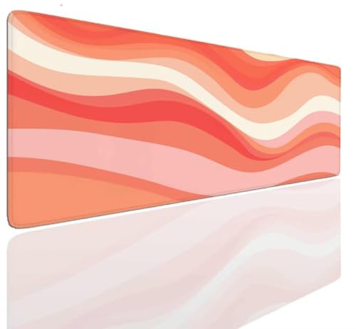 Tapis de Souris Square 1400x700x4mm Grand Tapis de Souris XXL Gamer Gaming, Sous Main Bureau à Bords Cousus, Tapis de Bureau Gaming Antidérapante Protection de Bureau Sous-mains Accessoire Deco S-1072