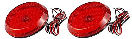 Generisch Rücklichter, Autorücklichter 2 Stücke Bremse Stopp Warnung Lampe Schwanz Heckstoßstange Reflektor Nebelscheinwerfer Hell für Toyota für Corolla IQ 08-13 für Sienna SE(Rot)