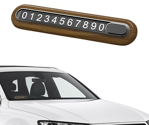 Auto Temporäre Parkkarte für Benz GLC AMG Sport 2017-2023 2024 2025 2026, Auto Parken Telefonnummer Schild Universal Digital Telefonnummer Karte Temporäre Stop Parkkarte