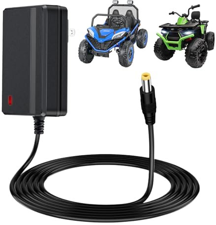 24V Charger for Ride On Toys, 24 Volt Kids Battery Charger for Ride on Car SUV Car Ride-Ons Accessories, 24V Charger for Baby Carriage Ride Toy