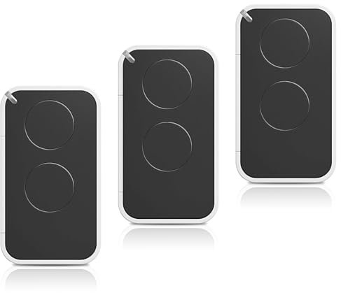 Lot de 3 télécommandes compatibles ON2E – Émetteur 2 Canaux 433,92 MHz – Code Tournant Sécurisé – Portée Jusqu’à 200m – Compatible Récepteurs Automatisés