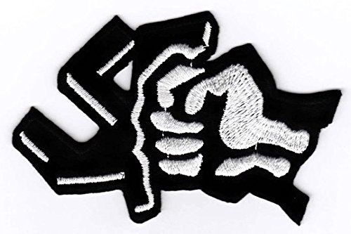 Smash Fascism Aufnäher/Bügelbild/Iron on Patch Gegen Nazis