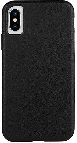 Case-Mate CM037746 Barely There Leather Case for Apple iPhone XS/X - Black