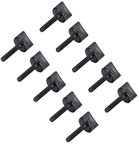 sourcing map 10 STK. M4 x 20mm Daumenschraube Bolzen Nylon Plastik Schraube metrischem Gewinde