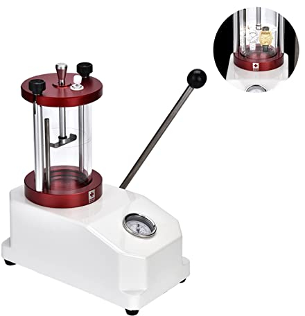 Focket Guarda Tester Impermeabile, 6N 10 Bar Orologio rilevatore Impermeabile Strumento di Misura 2 Orologi Macchina Resistenza Test della Macchina con Cilindro Trasparente per orologiaio Riparazione