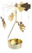 JK Home Bougeoir Rotatif Chandelier en Métal Decoration pour Maison Mariage Ange Doré