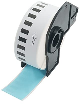 BETCKEY - 1 Rolle DK-22210 Endlosetiketten (Papier) Kompatibel mit Brother, 29mm x 30.48m, 1 Farbige Etiketten Blau für Brother QL Etikettendrucker